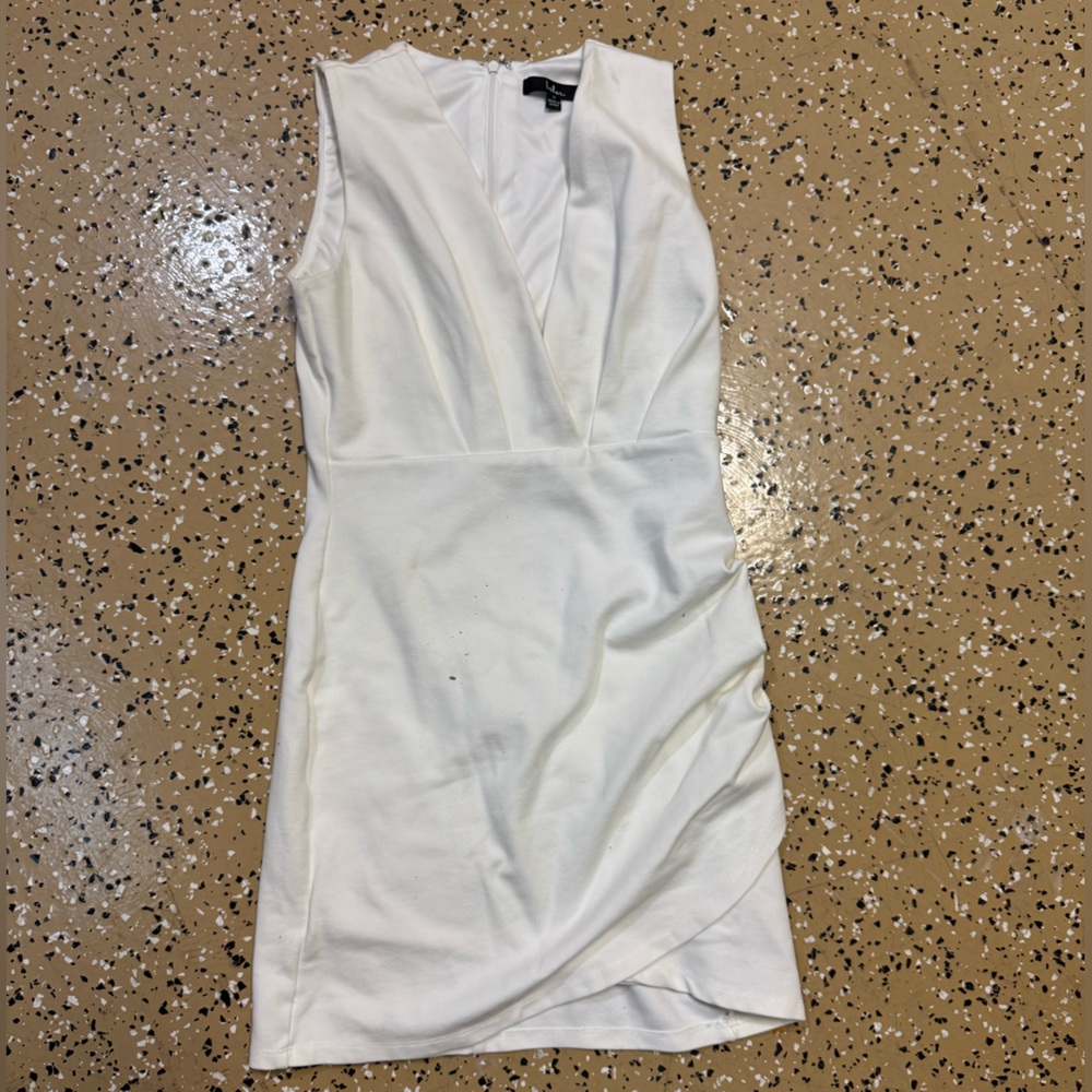 Lulu's White Sleeveless Dress